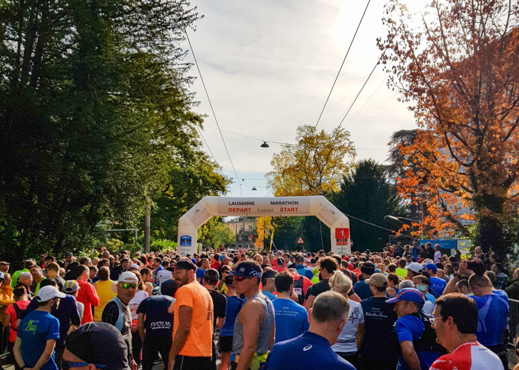 Marathon de Lausanne, départ