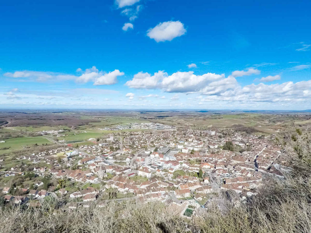 Vue sur la ville de Poligny