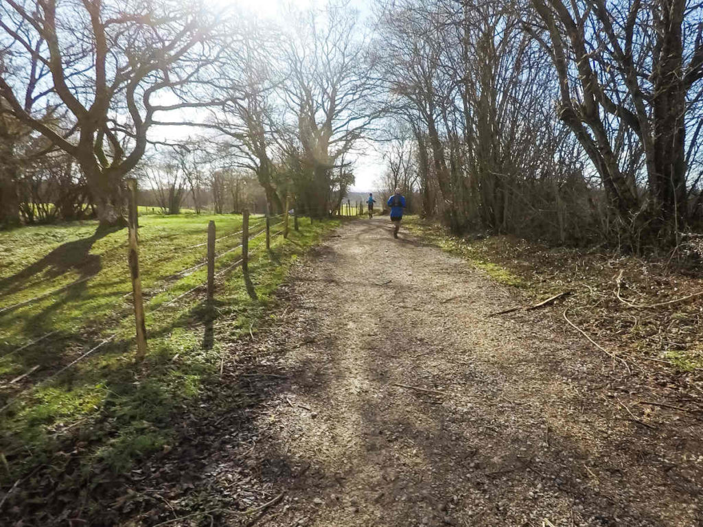 Chemin sur les hauteurs de Poligny